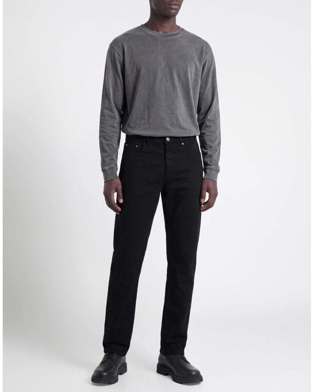 Department 5 Blue Midnight Pants Cotton, Elastane for men