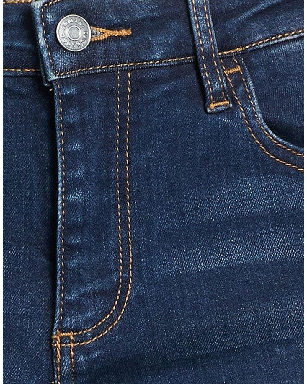 ARMANI EXCHANGE Blue Jeans Cotton, Elastane