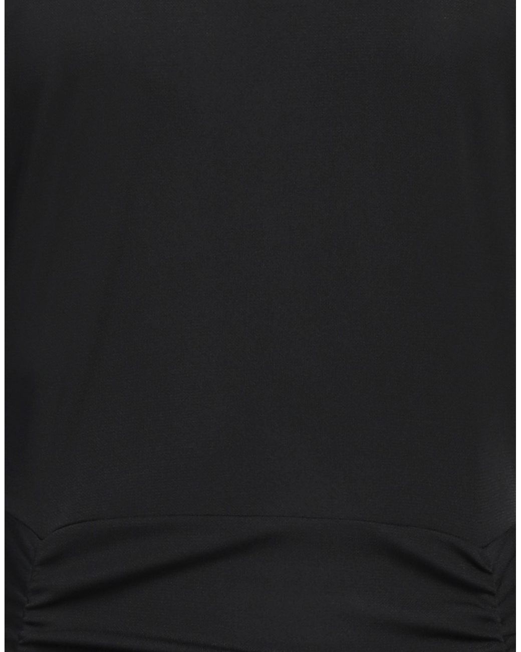 Dondup Black Mini Dress Polyester, Elastane
