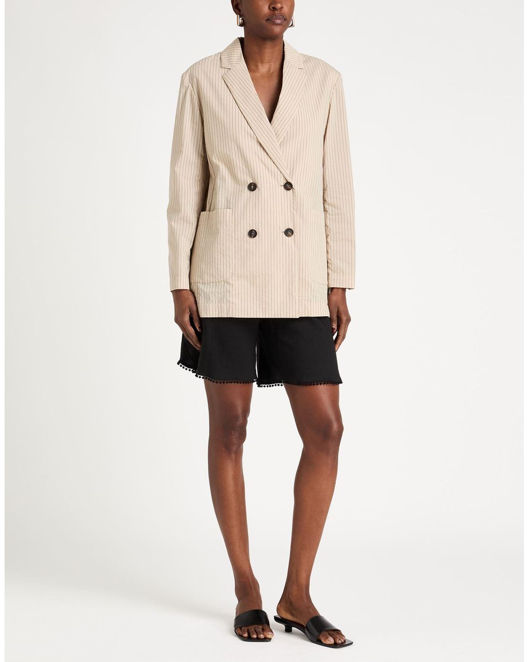 Brunello Cucinelli Natural Blazer Cotton, Polyamide