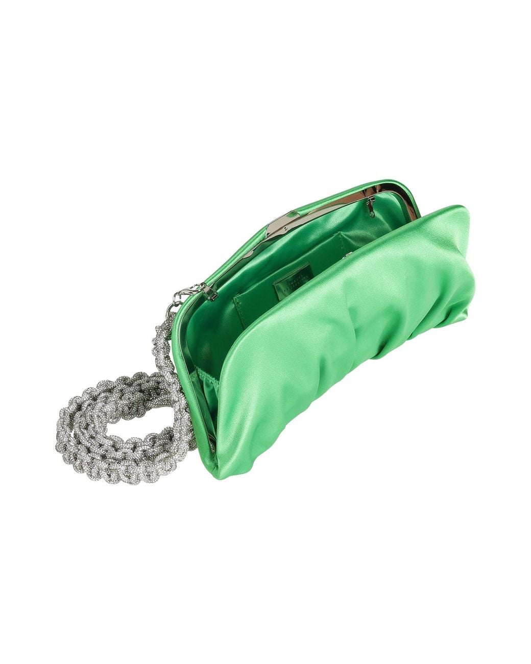 Twenty Four Haitch Green Clutch Textile Fibers