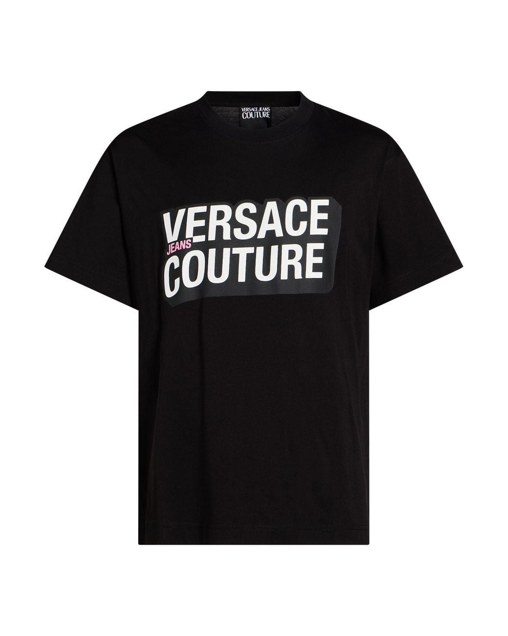 Versace Jeans Couture Black T-Shirt Cotton for men