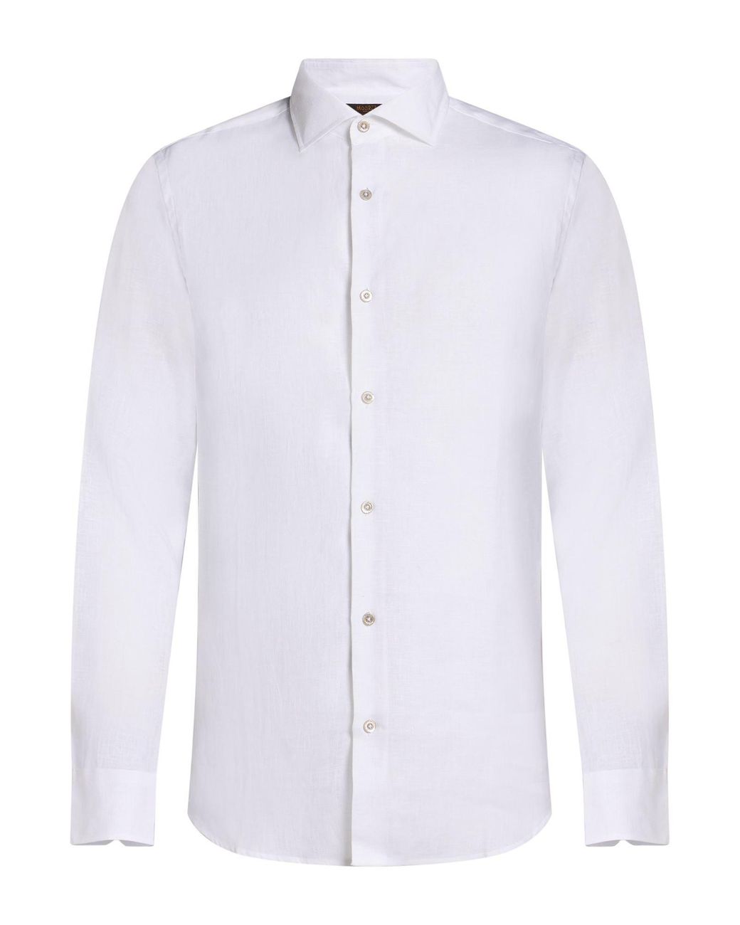 Moorer White Shirt Linen for men
