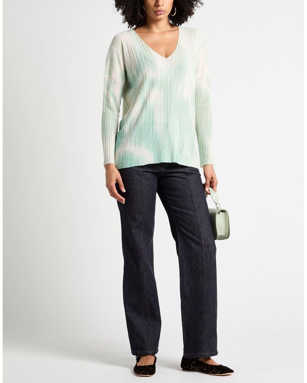 Lamberto Losani Green Sweater Cashmere, Silk