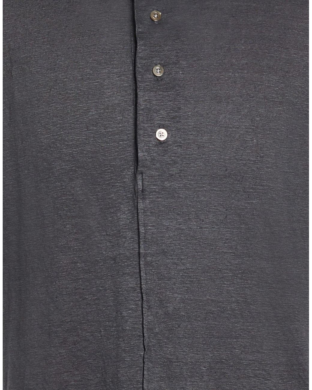 Alpha Studio Gray T-Shirt Linen, Elastane for men