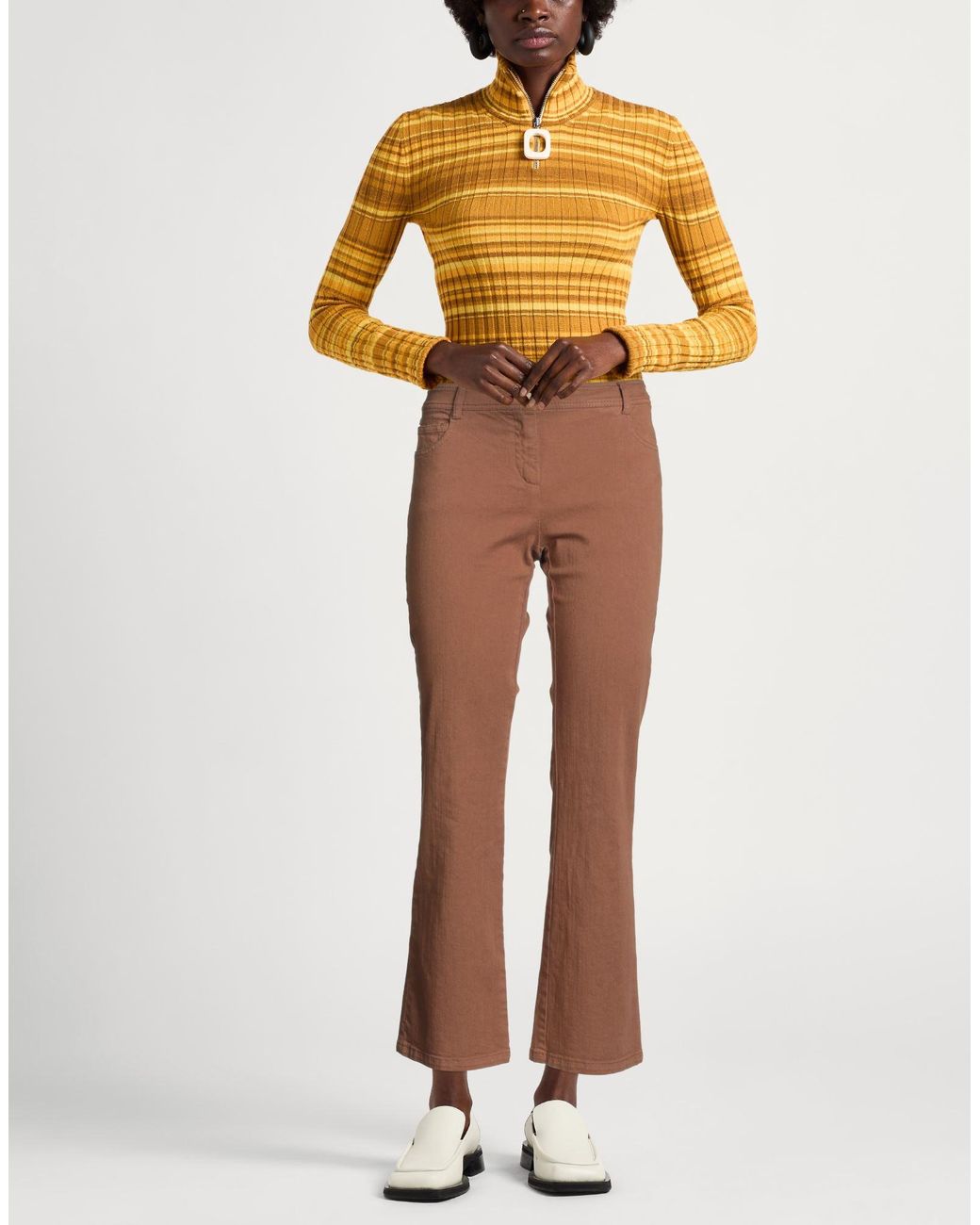 Pennyblack Brown Jeans Cotton, Elastane