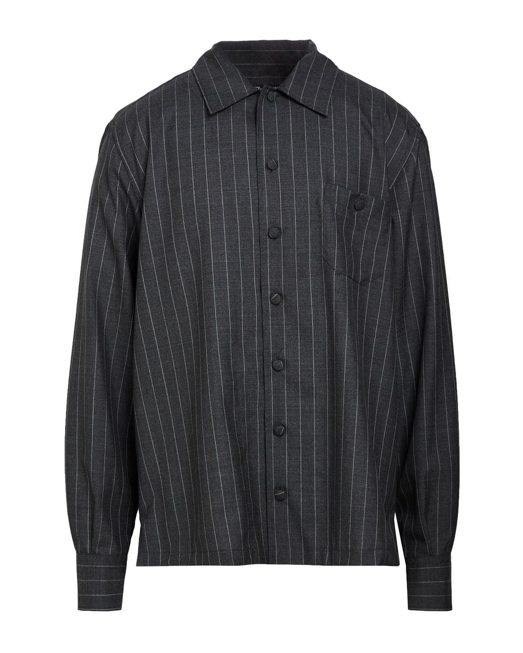 Dolce & Gabbana Gray Charcoal Shirt Polyester for men