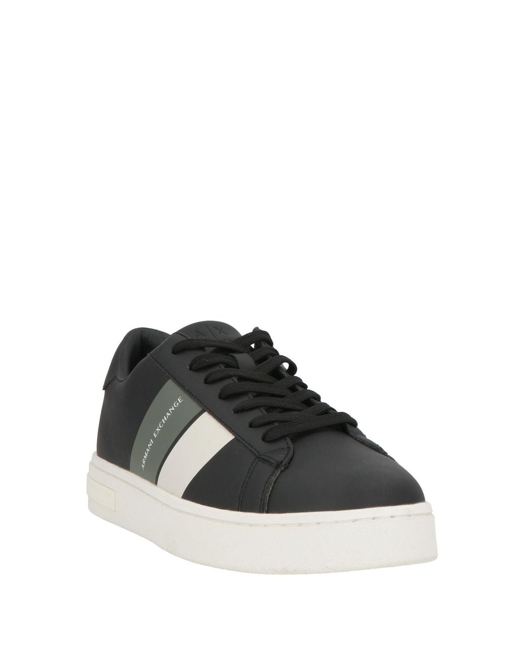 ARMANI EXCHANGE Black Sneakers Polyester, Polyurethane for men