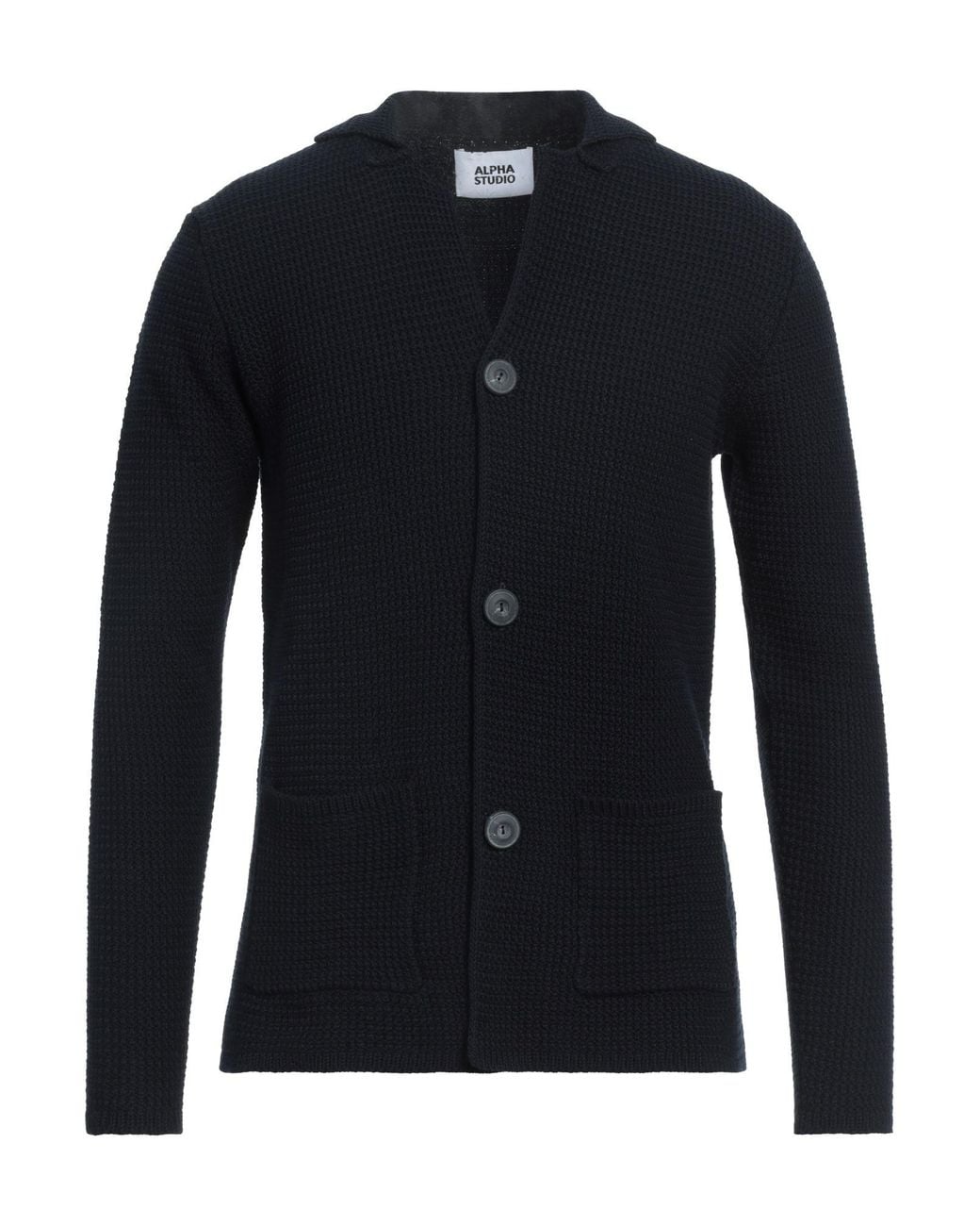 Alpha Studio Strickjacke in Blue für Herren