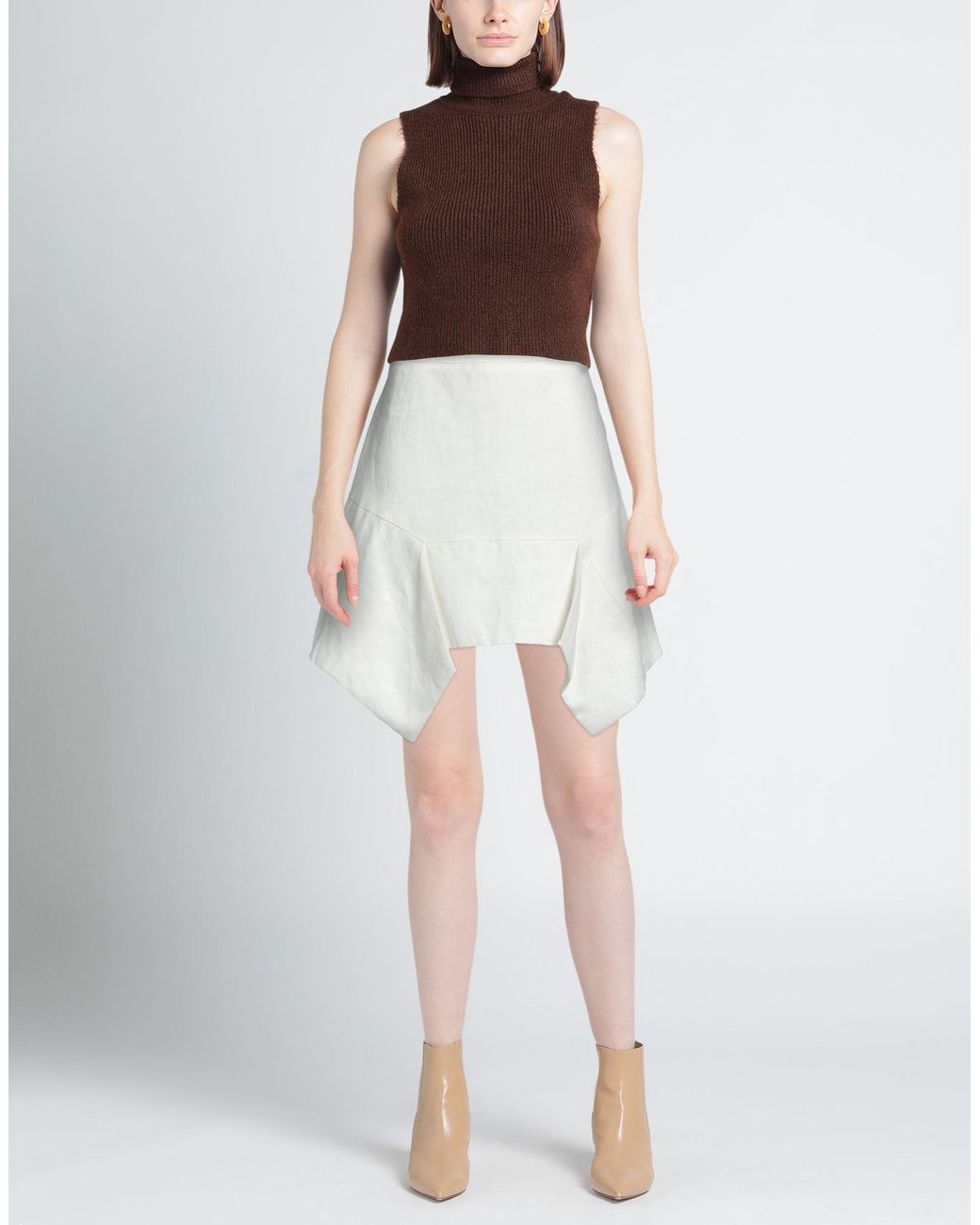 BCBGMAXAZRIA White Mini Skirt