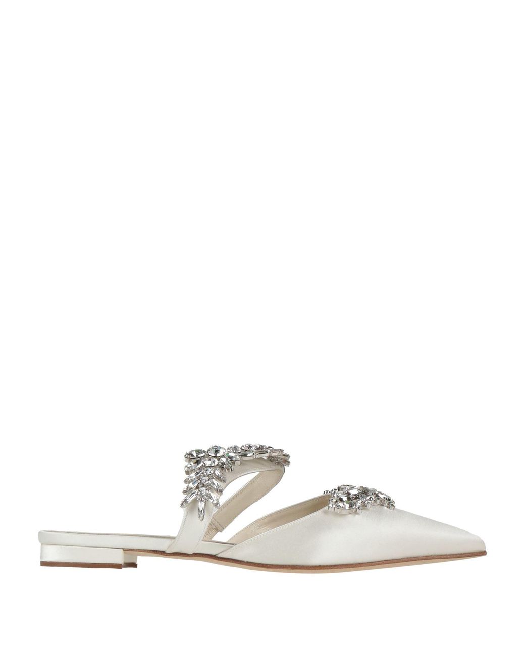 Manolo Blahnik White Mules & Clogs