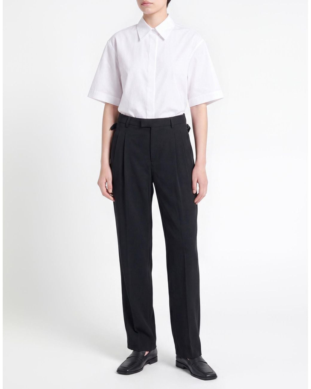 AMI Black Pants Virgin Wool