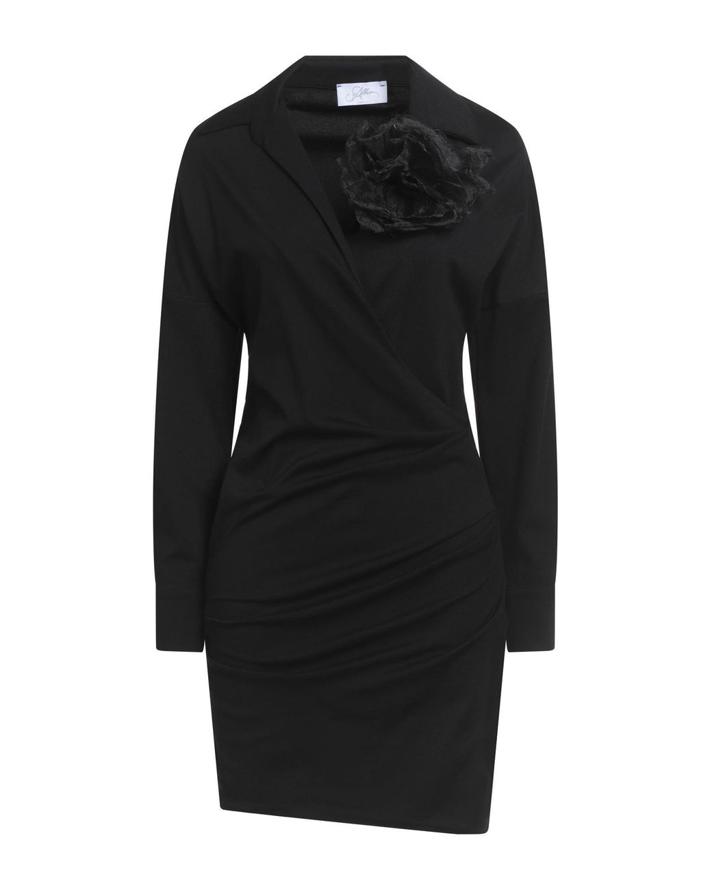 Soallure Black Mini Dress Viscose, Polyamide, Elastane