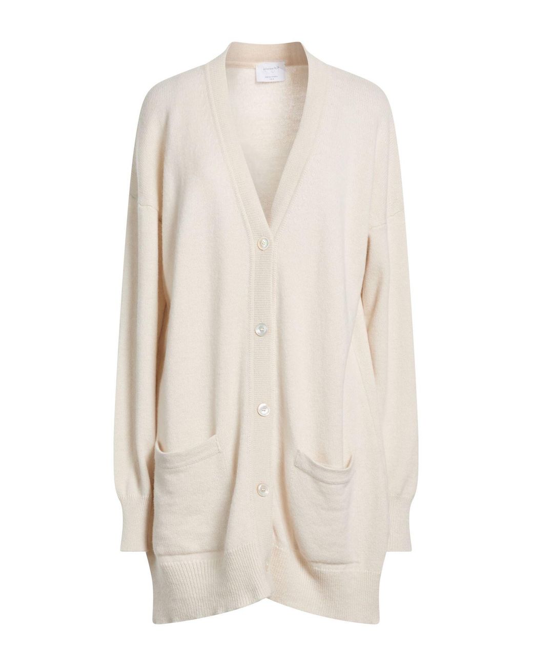 Daniele Fiesoli White Collezione N_01 Ivory Cardigan Merino Wool, Cashmere