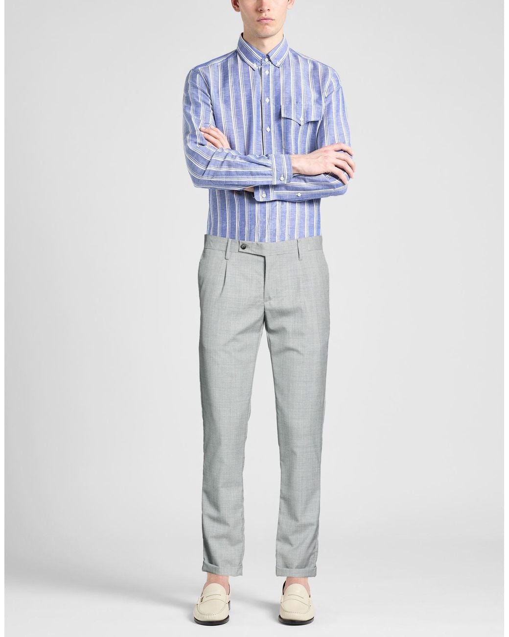 Barba Napoli Gray Trouser for men
