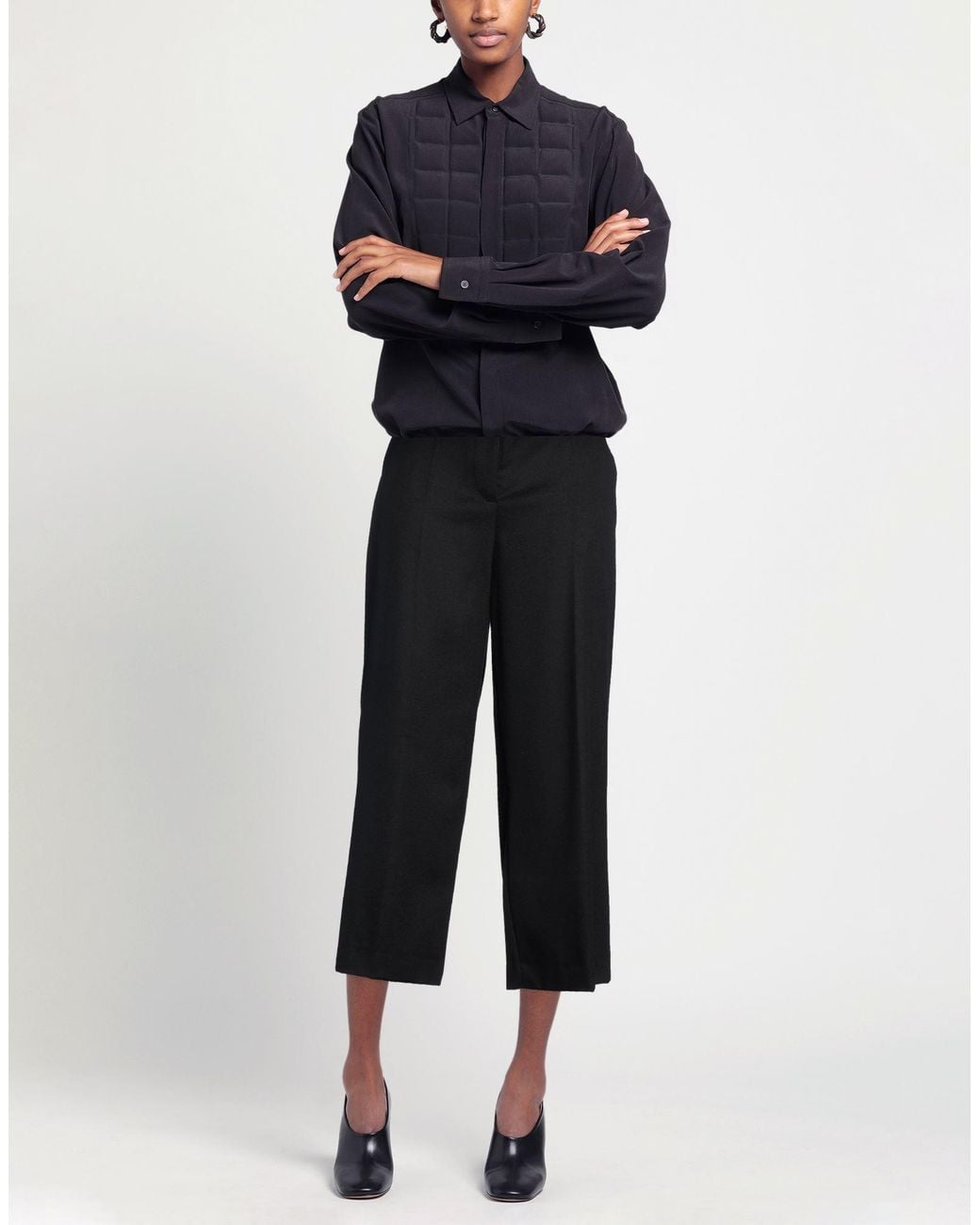 Max Mara Black Pants Virgin Wool