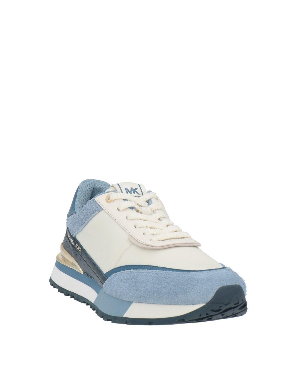 MICHAEL Michael Kors Blue Sneakers Leather, Textile Fibers