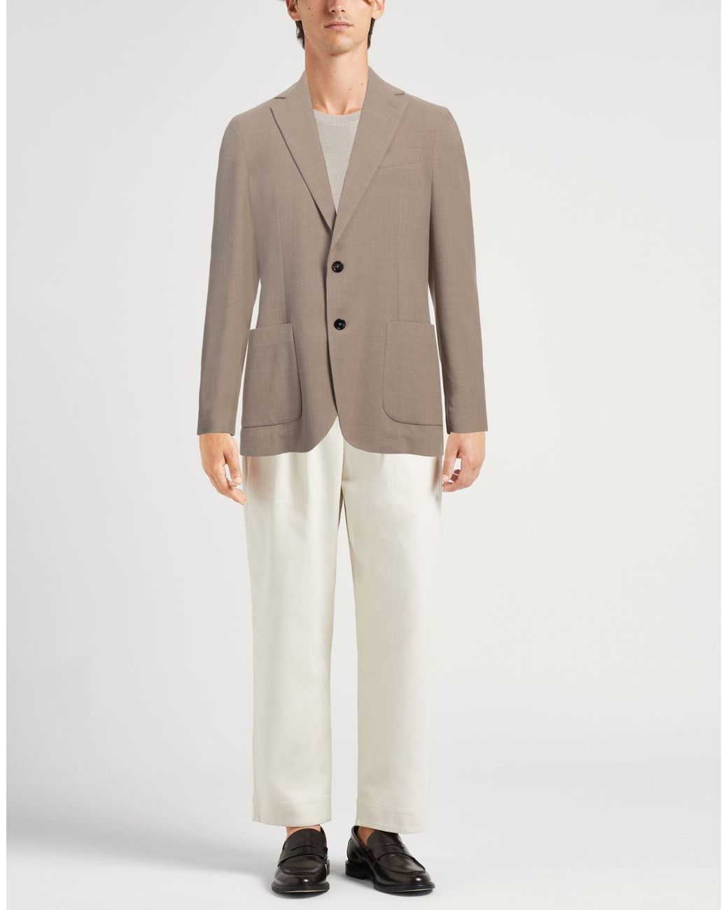 Circolo 1901 Brown Blazer Virgin Wool, Elastane for men