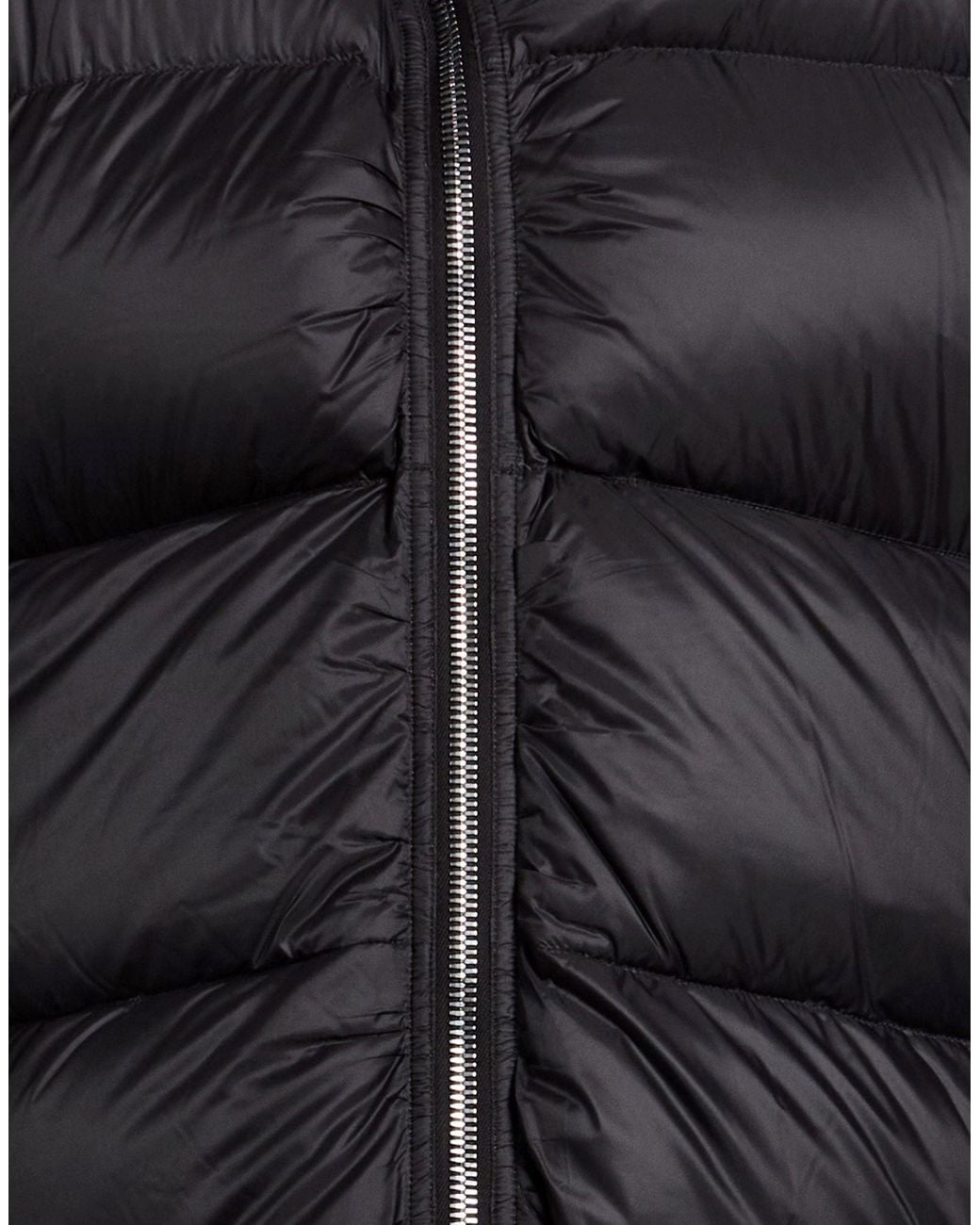 Rick Owens Black Puffer Polyester, Virgin Wool for men