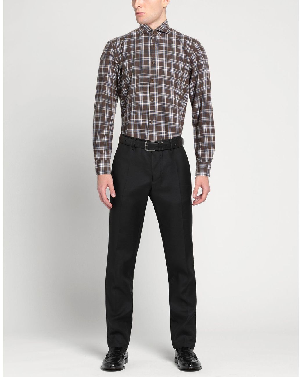 Sonrisa Gray Silvery Shirt Cotton for men