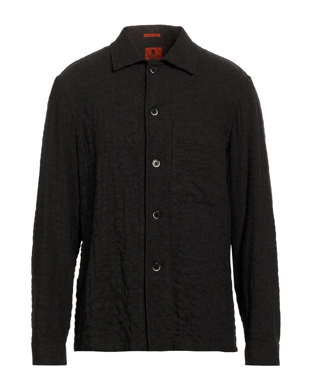 Barena Black Charcoal Shirt Viscose, Wool, Polyamide, Elastane, Polyester for men