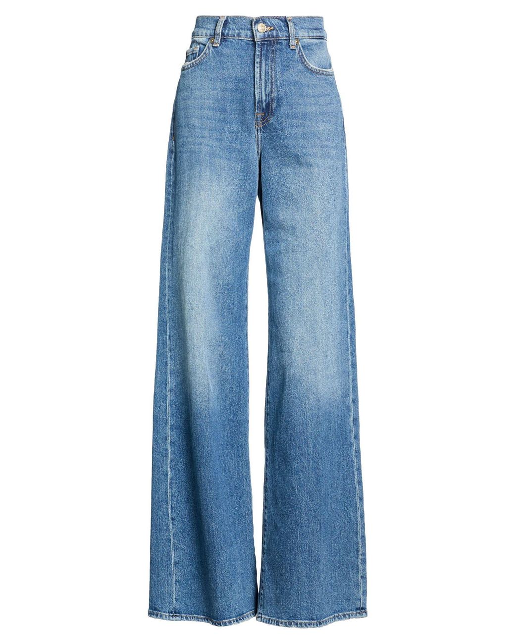 7 For All Mankind Blue Jeans Cotton, Elastane