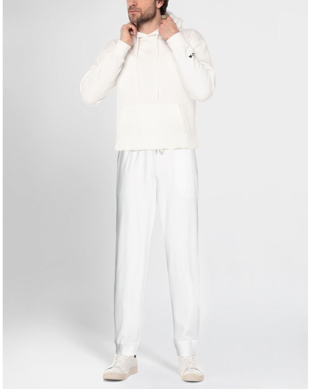Alpha Studio White Trouser for men