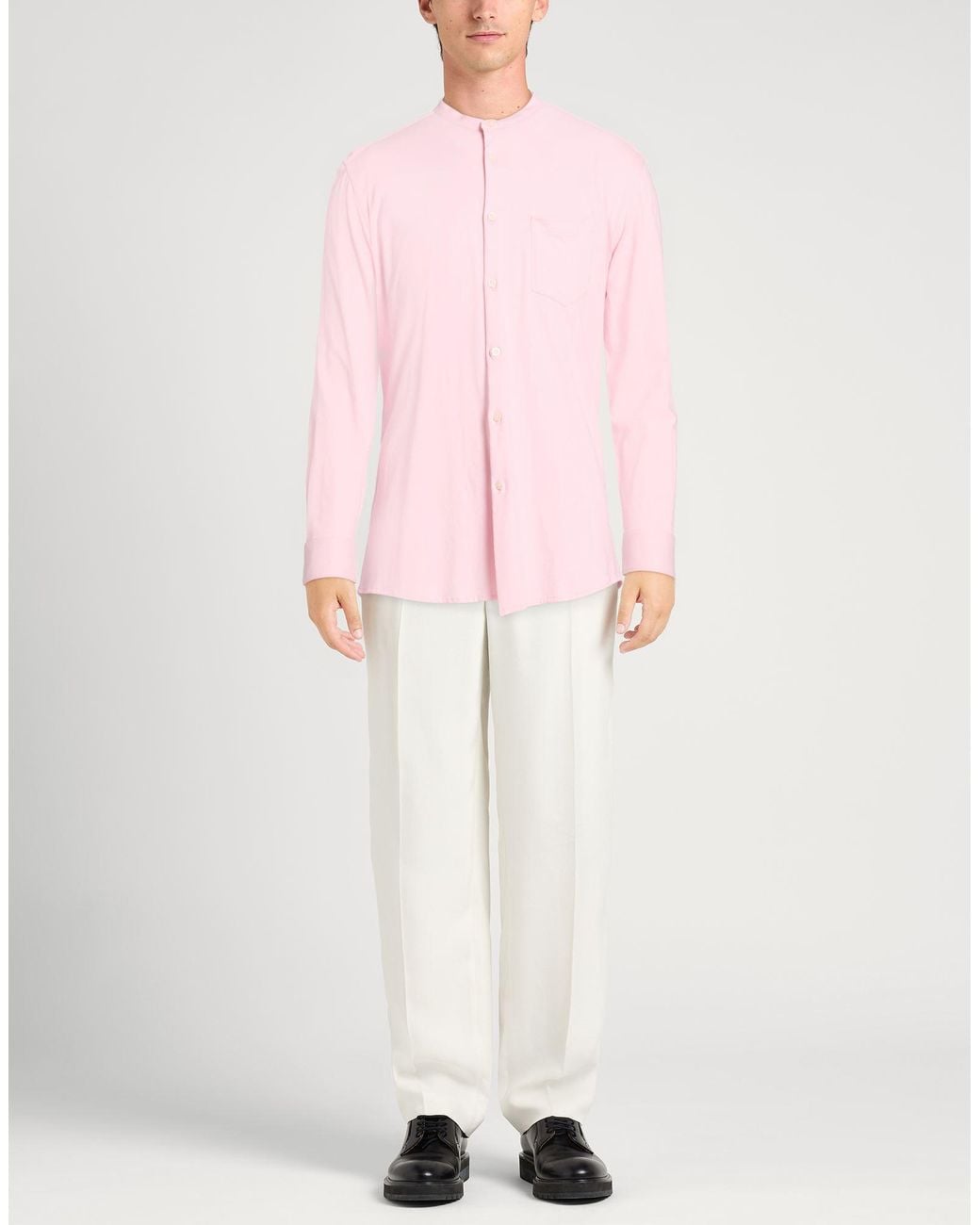 Daniele Alessandrini Pink Shirt Cotton for men