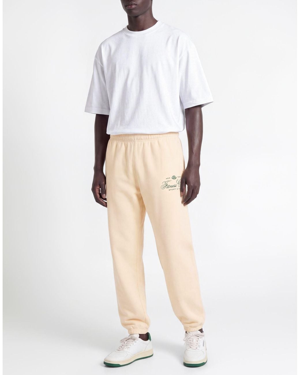Sporty & Rich Natural Cream Pants Cotton for men