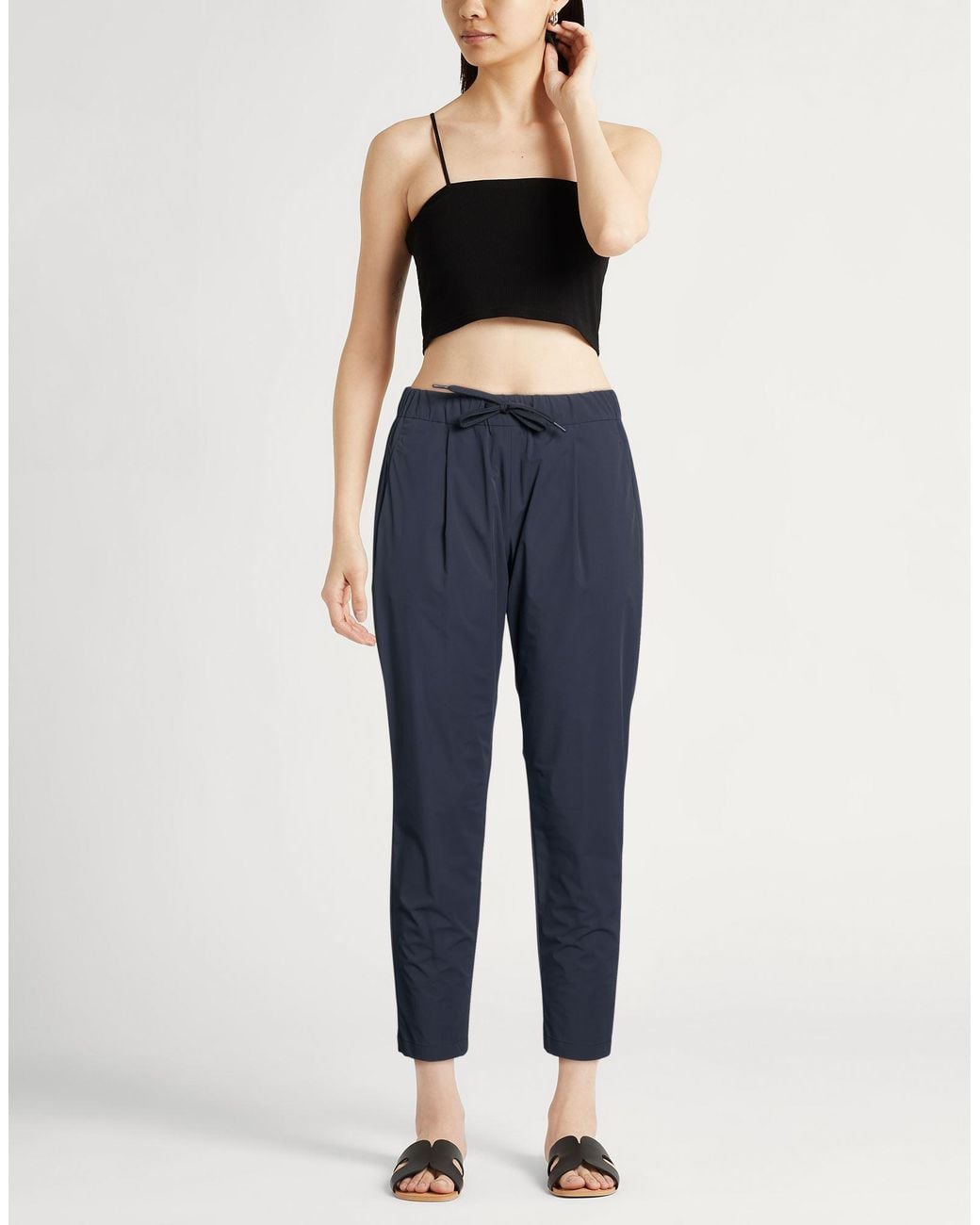 Herno Blue Pants Polyamide, Elastane