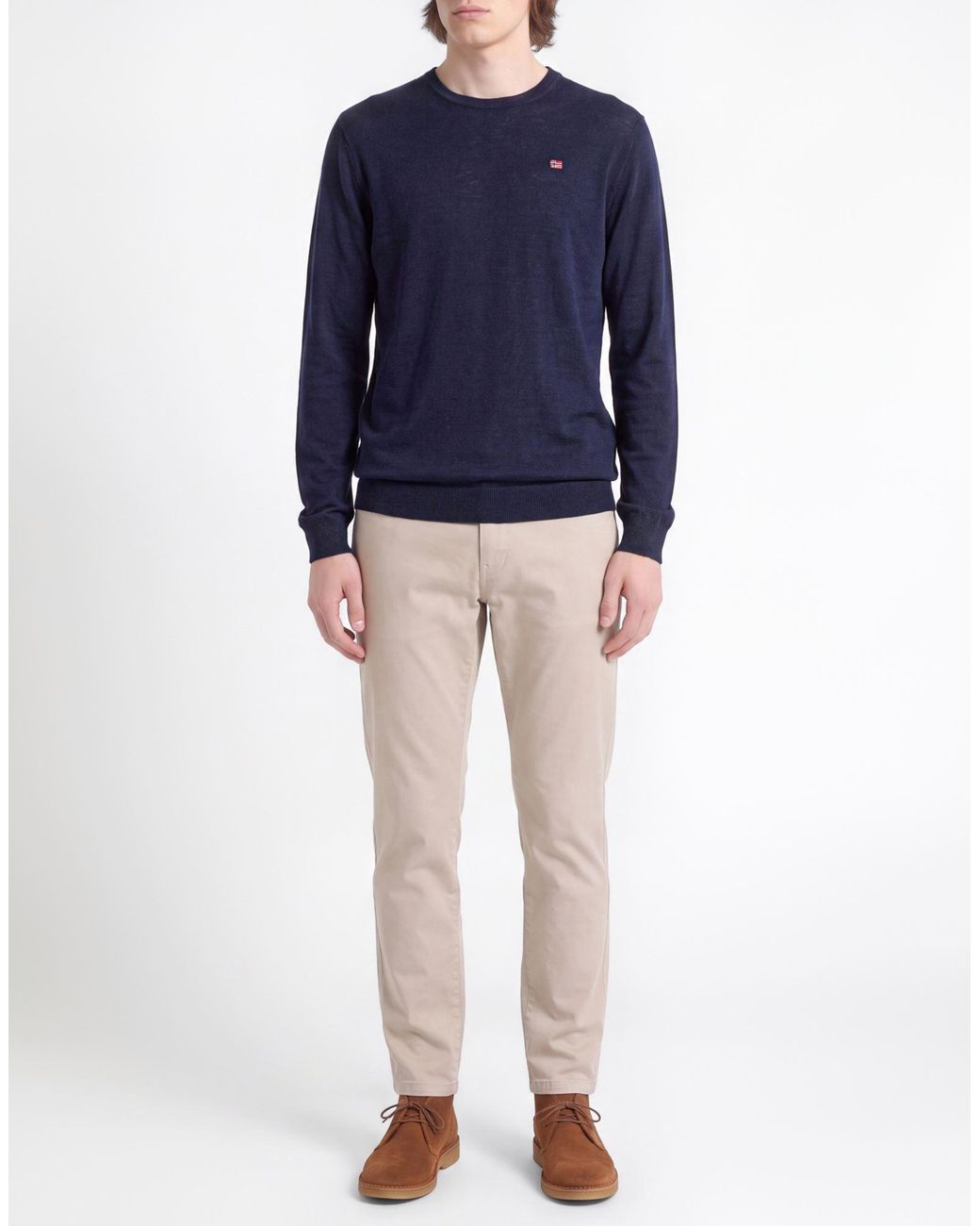 Napapijri Blue Sweater Wool for men
