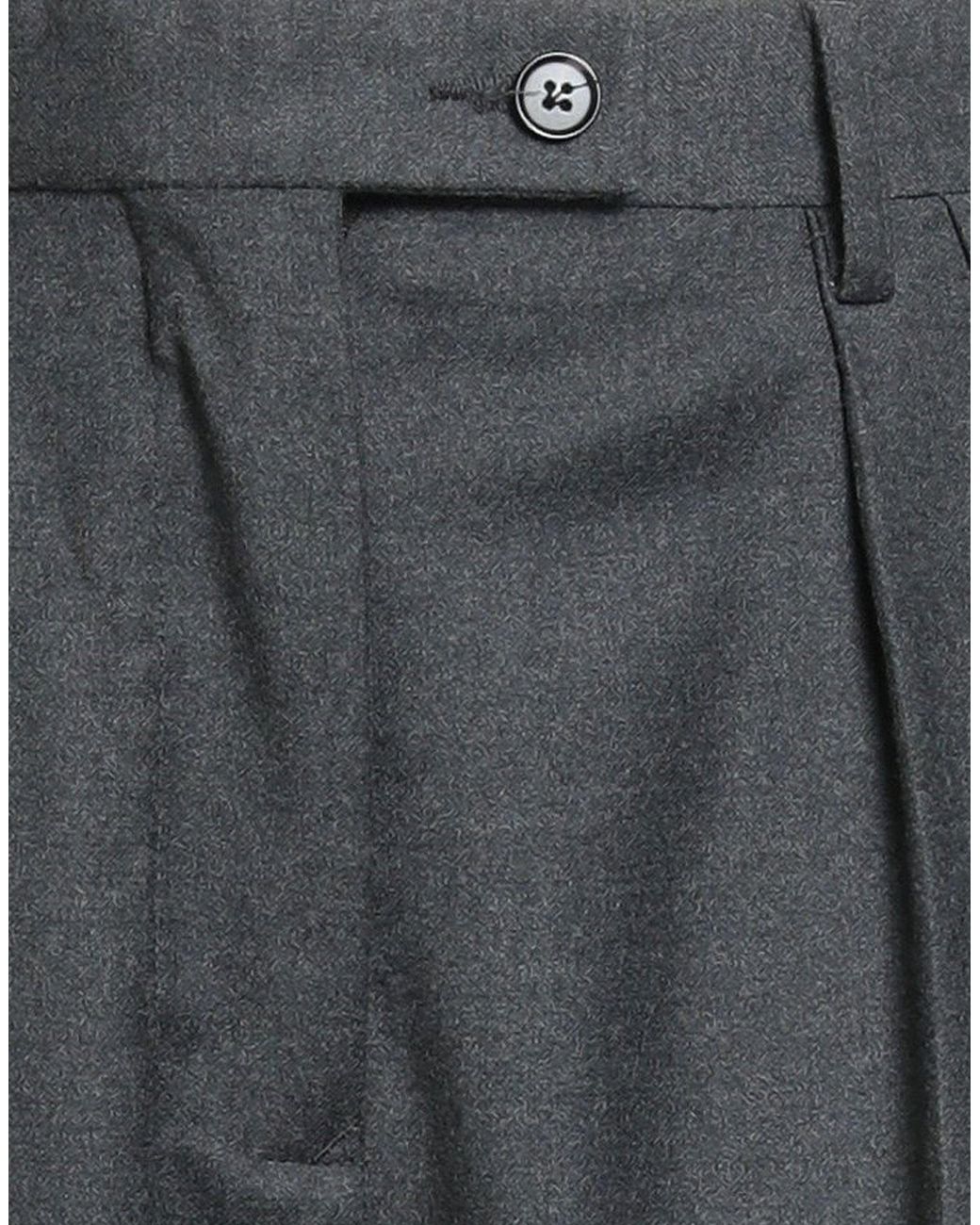 Gabriele Pasini Gray Pants Virgin Wool, Elastane