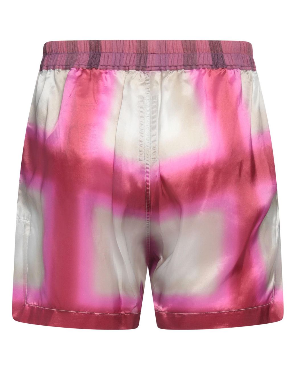 Rick Owens Red Mauve Shorts & Bermuda Shorts Cotton, Cupro for men