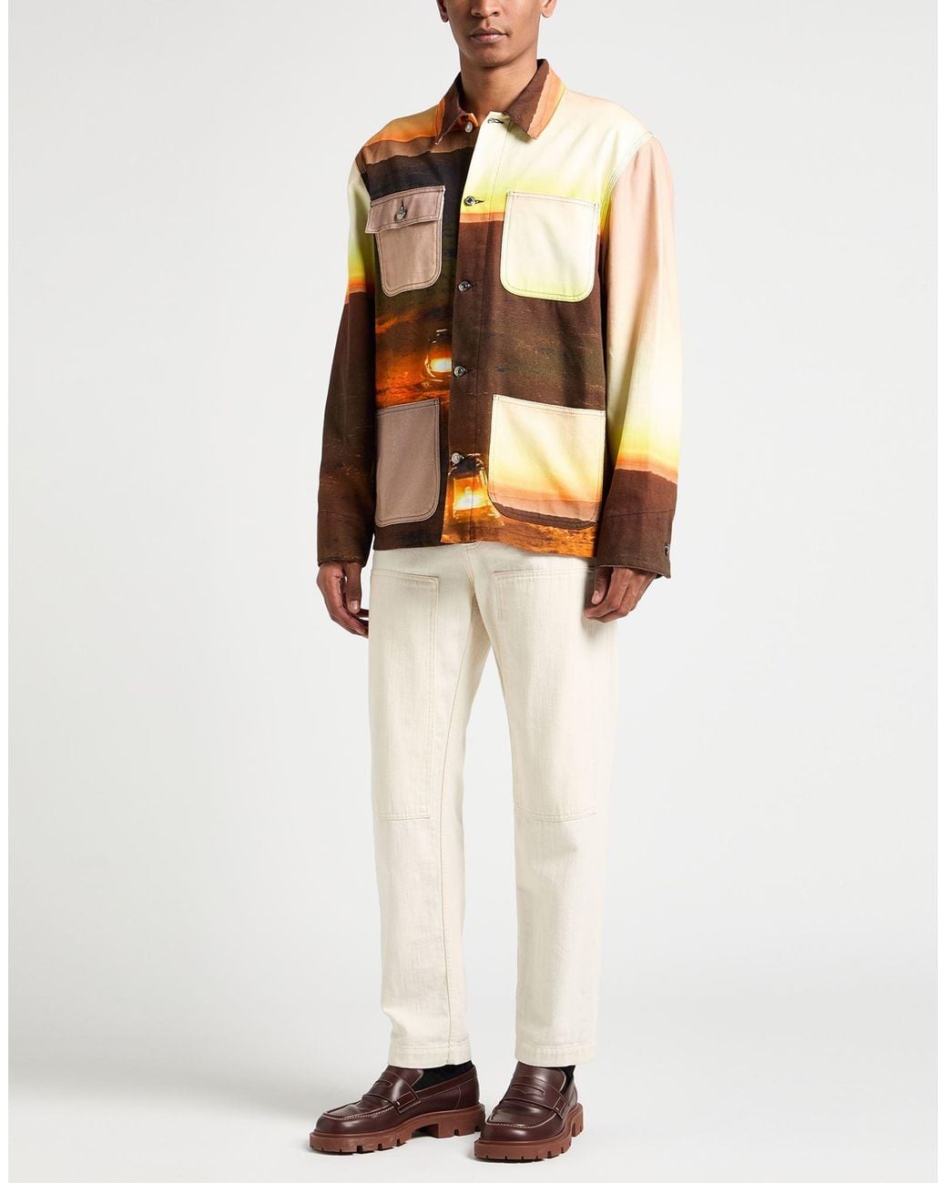 MSGM Orange Jacket Cotton for men