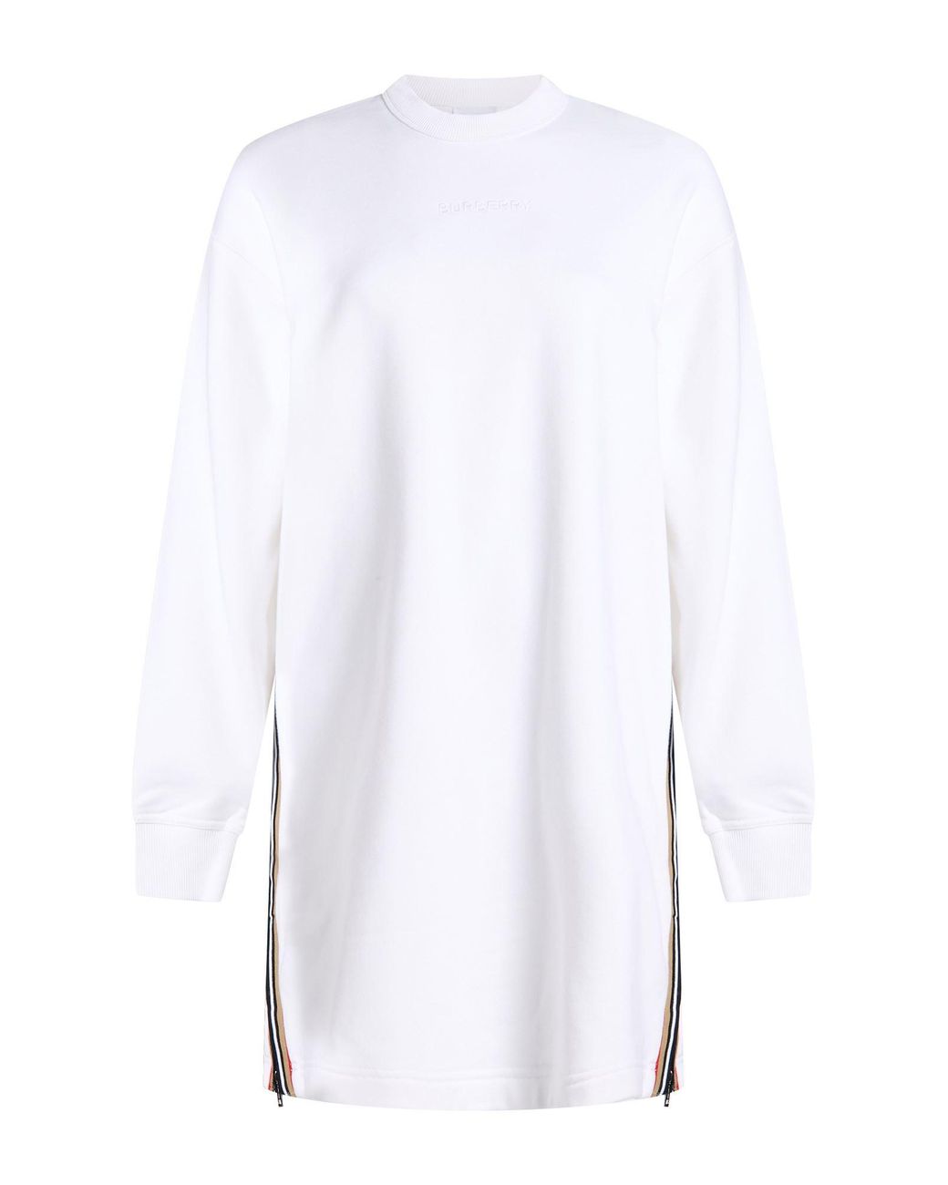 Burberry White Mini Dress Cotton