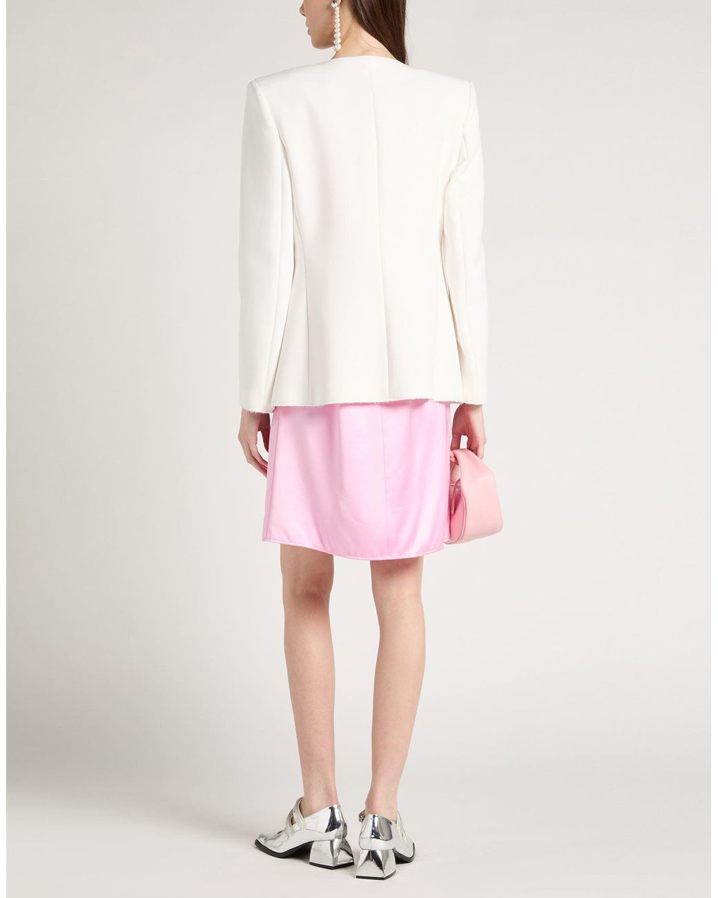 MSGM White Blazer