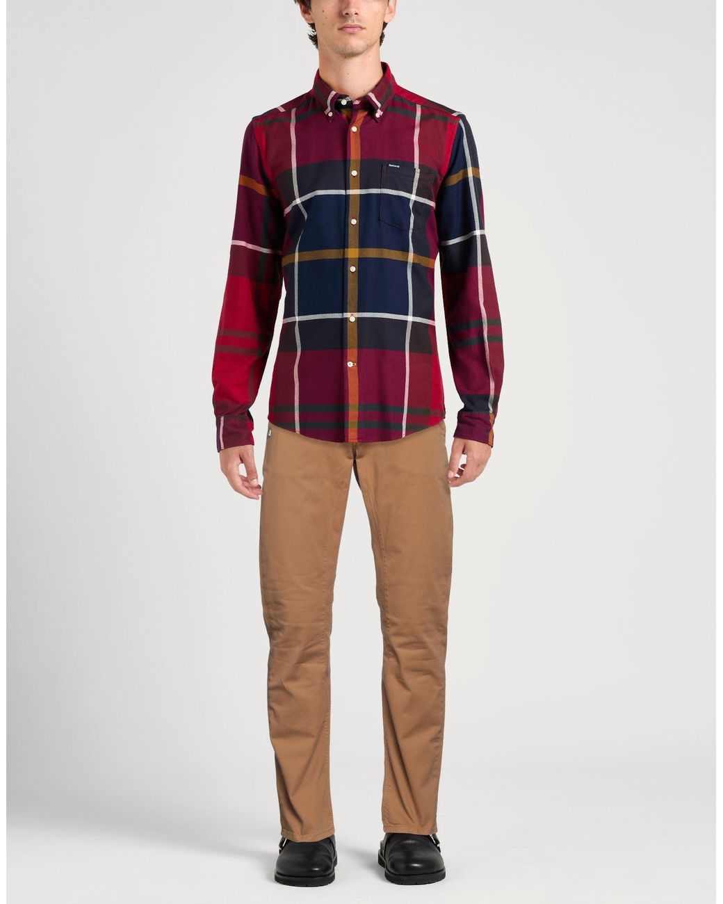 Daniele Alessandrini Natural Camel Pants Cotton, Elastane for men