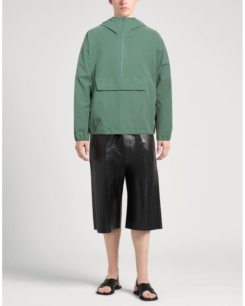 Herno Green Laminar Military Jacket Polyester for men