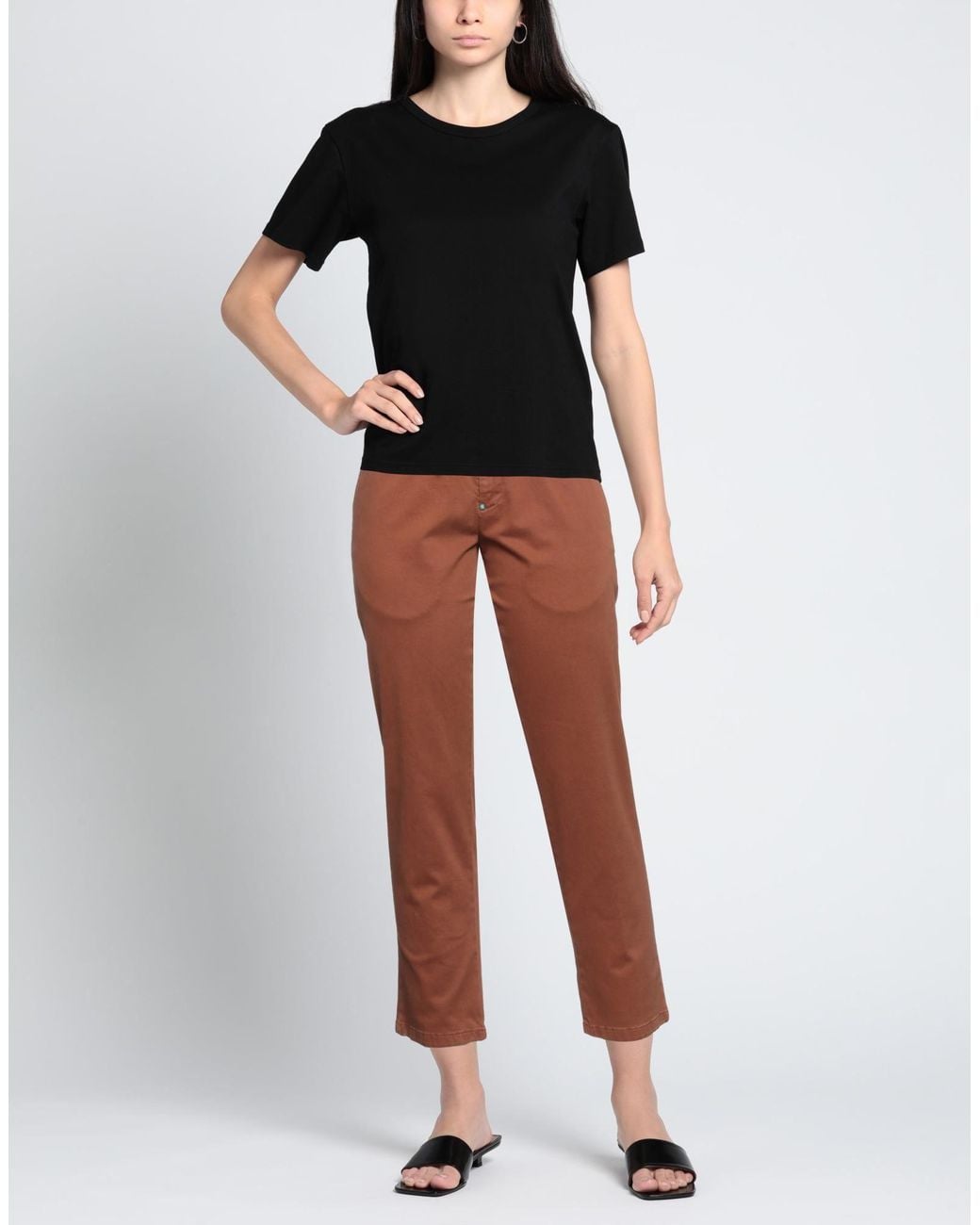 White Sand Brown Pants