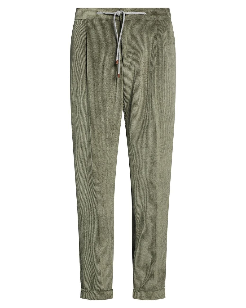Barba Napoli Green Pants Polyester, Polyamide, Elastane for men