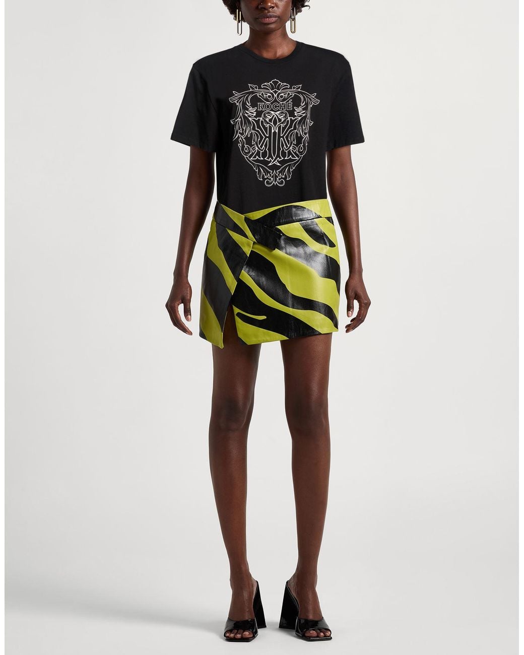 Koche Black T-Shirt Cotton