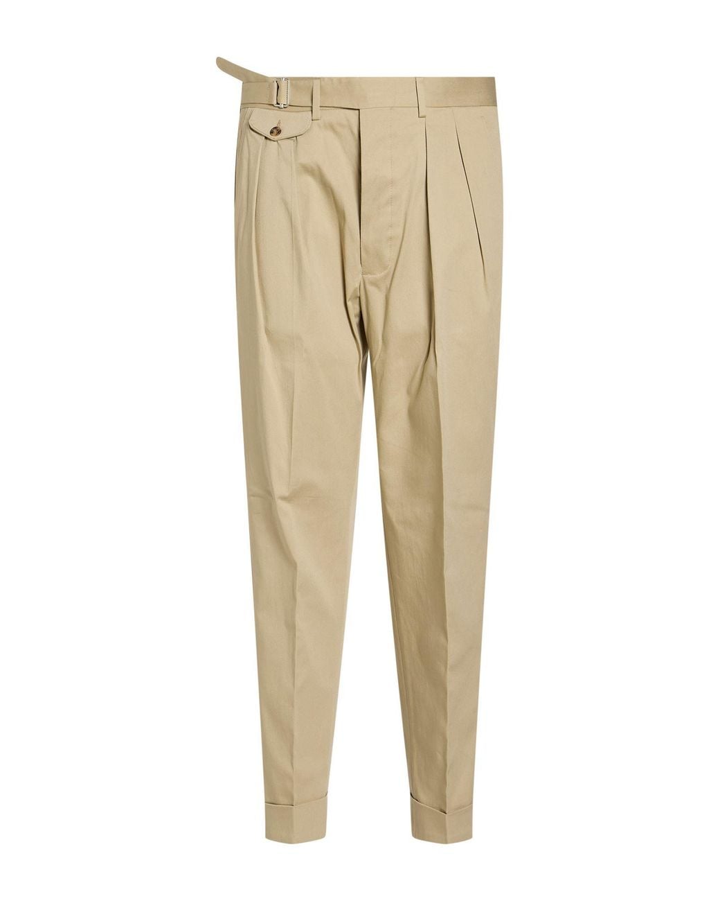 Lardini Natural Pants Cotton, Elastane for men