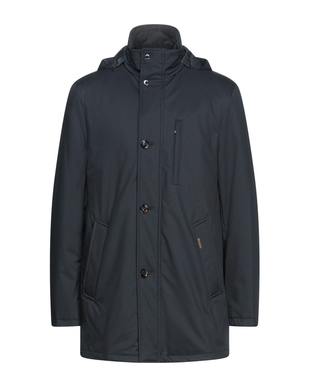 Moorer Blue Midnight Coat Polyester, Polyurethane for men