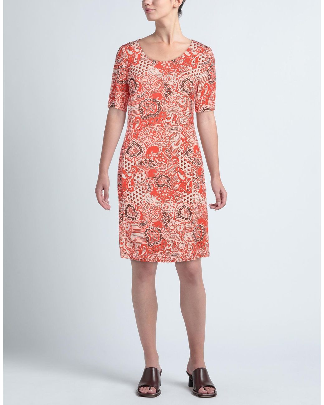 Camicettasnob Pink Mini Dress Viscose, Elastane