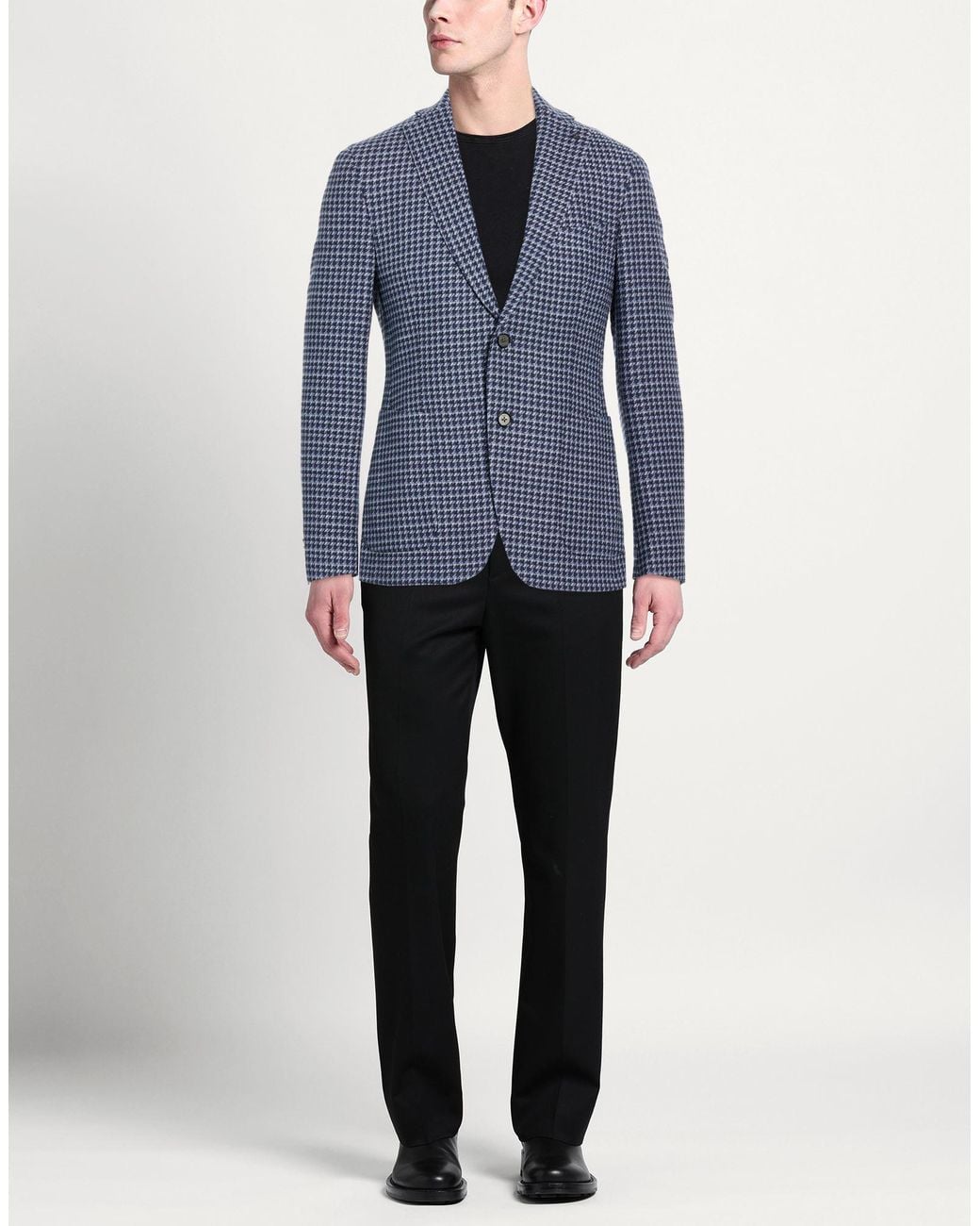 Michael Kors Blue Blazer Linen, Polyester, Wool, Cotton, Elastane for men
