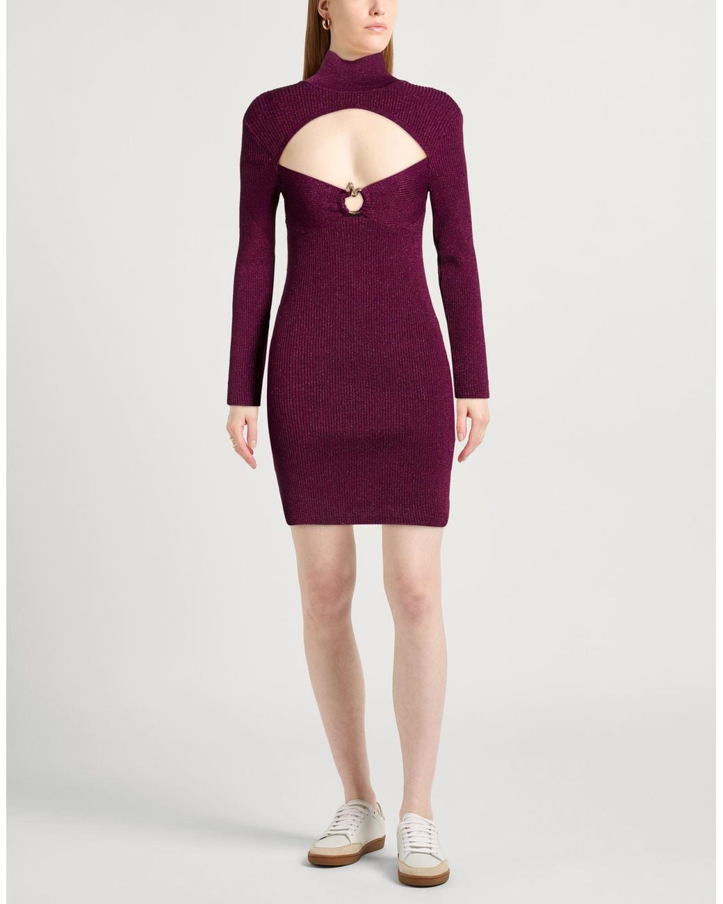 Just Cavalli Purple Mini Dresses