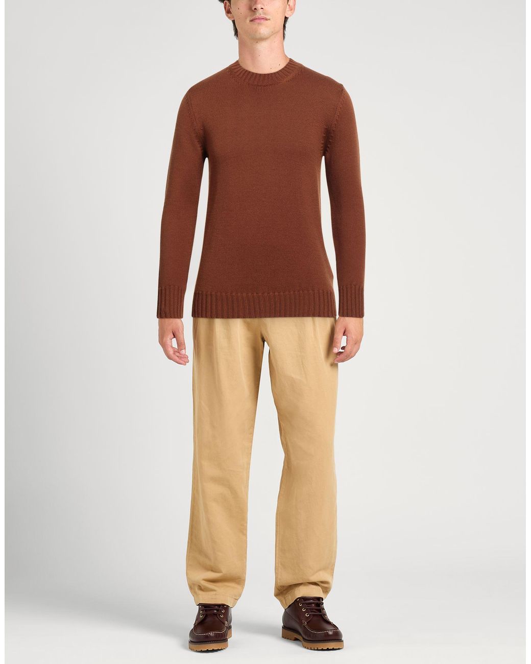 Pullover Alpha Studio de hombre de color Brown