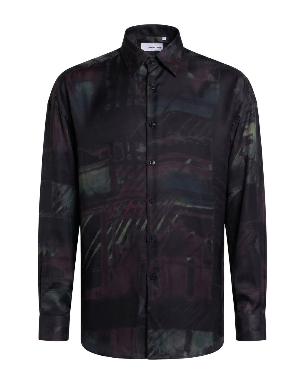 Costumein Blue Shirt Silk for men