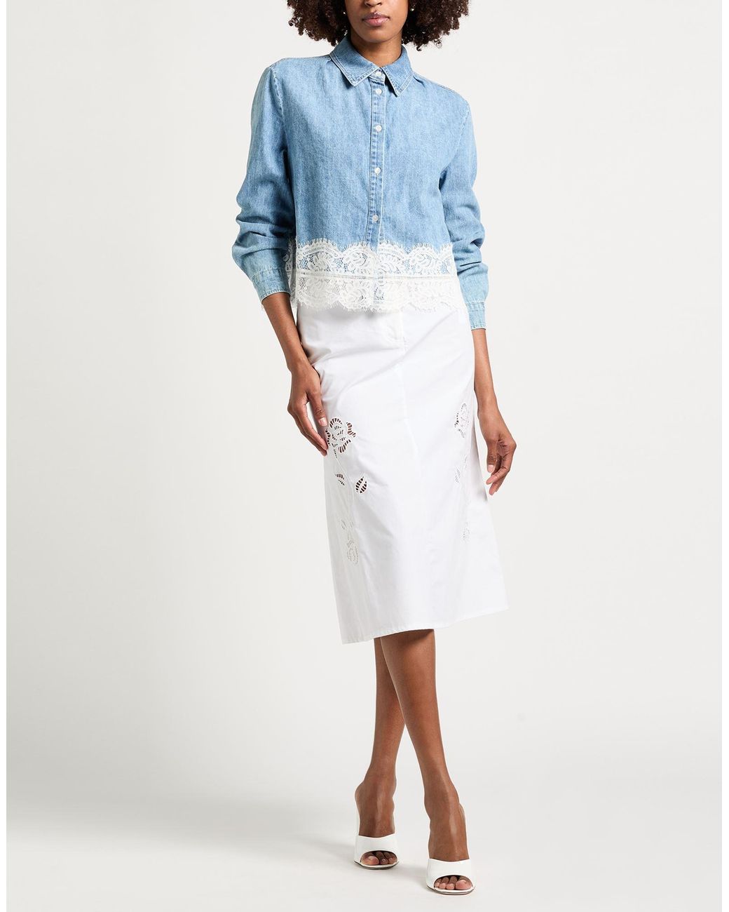 Twinset White Midi Skirts