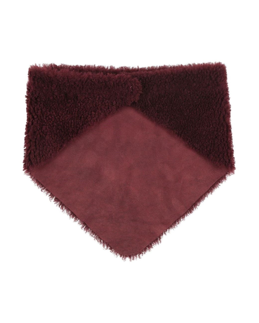 Salvatore Santoro Purple Burgundy Scarf Ovine Leather